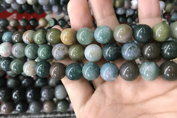 CAA2367 15.5 inches 12mm round Indian agate beads wholesale