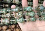 CAA2676 15.5 inches 15*23mm - 16*28mm vase-shaped tibetan agate dzi beads