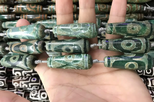 CAA2700 15.5 inches 14*38mm - 16*43mm teardrop tibetan agate dzi beads