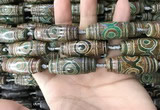 CAA2707 15.5 inches 14*38mm - 16*43mm rice tibetan agate dzi beads