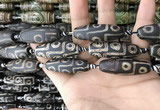 CAA2708 15.5 inches 14*38mm - 16*43mm rice tibetan agate dzi beads