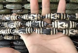 CAA2714 15.5 inches 14*38mm - 16*43mm rice tibetan agate dzi beads