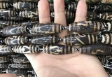 CAA2716 15.5 inches 14*38mm - 16*43mm rice tibetan agate dzi beads