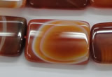 CAA300 15.5 inches 23*30mm rectangle red line agate gemstone beads