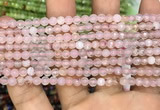 CAA3261 15 inches 4mm faceted round agate beads wholesale