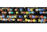 CAA3296 15 inches 6mm faceted round agate beads wholesale