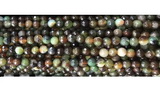 CAA3298 15 inches 6mm faceted round agate beads wholesale