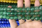 CAA3373 15 inches 10mm faceted round agate beads wholesale