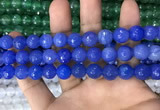 CAA3376 15 inches 10mm faceted round agate beads wholesale