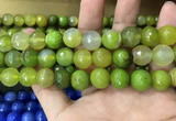 CAA3405 15 inches 12mm faceted round agate beads wholesale