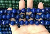 CAA3408 15 inches 12mm faceted round agate beads wholesale