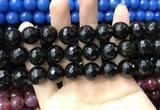 CAA3437 15 inches 14mm faceted round agate beads wholesale