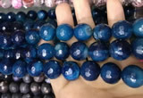 CAA3451 15 inches 16mm faceted round agate beads wholesale