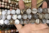 CAA3452 15 inches 16mm faceted round agate beads wholesale