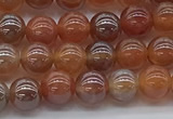 CAA3500 15.5 inches 4mm round AB-color fire agate beads wholesale