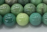 CAA3517 15.5 inches 8mm round AB-color grass agate beads wholesale