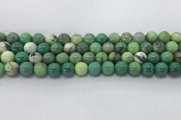 CAA3517 15.5 inches 8mm round AB-color grass agate beads wholesale