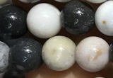 CAA3576 15.5 inches 6mm round parral dendrite agate beads