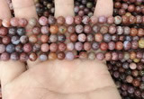 CAA3620 15.5 inches 4mm round Portuguese agate beads wholesale