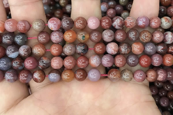 CAA3621 15.5 inches 6mm round Portuguese agate beads wholesale