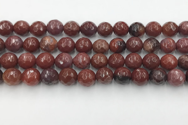 CAA3631 15.5 inches 10mm faceted round Portuguese agate beads