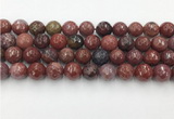 CAA3632 15.5 inches 12mm faceted round Portuguese agate beads