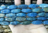 CAA3721 15.5 inches 9*22mm - 11*25mm rice chrysanthemum agate beads