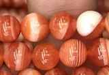 CAA3761 15.5 inches 6mm round red botswana agate beads wholesale