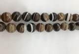 CAA3803 15.5 inches 14mm round line agate beads wholesale