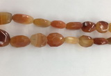 CAA3810 15.5 inches 13*18mm - 15*20mm faceted freeform red agate beads