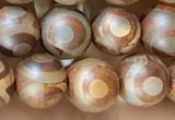 CAA3856 15 inches 8mm round tibetan agate beads wholesale