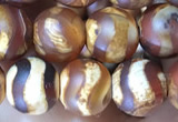 CAA3873 15 inches 8mm round tibetan agate beads wholesale