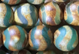 CAA3880 15 inches 8mm round tibetan agate beads wholesale