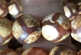 CAA3913 15 inches 10mm round tibetan agate beads wholesale