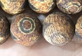 CAA3924 15 inches 12mm round tibetan agate beads wholesale