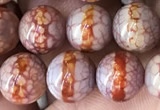 CAA3932 15 inches 8mm round tibetan agate beads wholesale