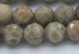 CAA3962 15.5 inches 8mm faceted round chrysanthemum agate beads