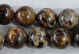 CAA398 15.5 inches 18mm round fire crackle agate beads wholesale