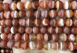 CAA4028 15.5 inches 10mm round line agate beads wholesale