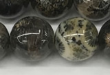 CAA4039 15.5 inches 16mm round chrysanthemum agate beads