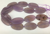 CAA4062 15.5 inches 30*50mm oval purple agate gemstone beads