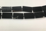 CAA4073 15.5 inches 30*50mm rectangle black agate gemstone beads