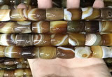 CAA4187 15.5 inches 13*18mm drum line agate gemstone beads