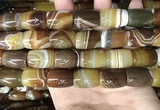 CAA4188 15.5 inches 15*20mm drum line agate gemstone beads