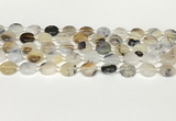 CAA4383 15.5 inches 12mm flat round Montana agate beads