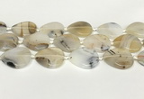 CAA4392 15.5 inches 30*30mm flat round Montana agate beads