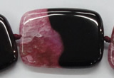 CAA451 15.5 inches 30*40mm rectangle agate druzy geode  beads