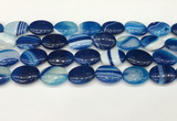 CAA4674 15.5 inches 15*20mm oval banded agate beads wholesale