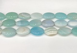 CAA4681 15.5 inches 18*25mm oval banded agate beads wholesale