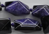 CAA469 15.5 inches 19*19*30mm pyramid agate druzy geode beads